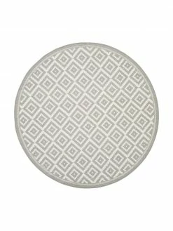 Le moins cher ⌛ Westwing Collection Tapis extérieur rond gris Miami, Ø 140 cm (taille M) 😍