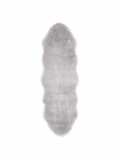 Promo 😉 Westwing Collection Tapis fausse fourrure Mathilde, lisse, larg. 60 x long. 180 cm ✔️