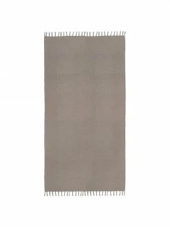 Vente flash 😍 Westwing Collection Tapis fin coton gris tissé main Agneta, larg. 50 x long. 80 cm (taille XXS) 🔥