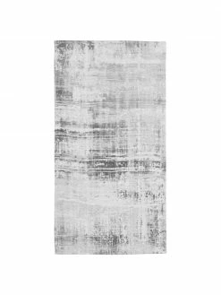 Remise ⭐ Westwing Collection Tapis gris argent coton tissé à plat Louisa, larg. 80 x long. 150 cm (taille XS) 🧨