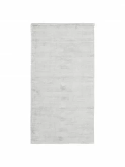 Offres ⭐ Westwing Collection Tapis gris argent en viscose tissé main Jane, larg. 90 x long. 150 cm (taille XS) 😍