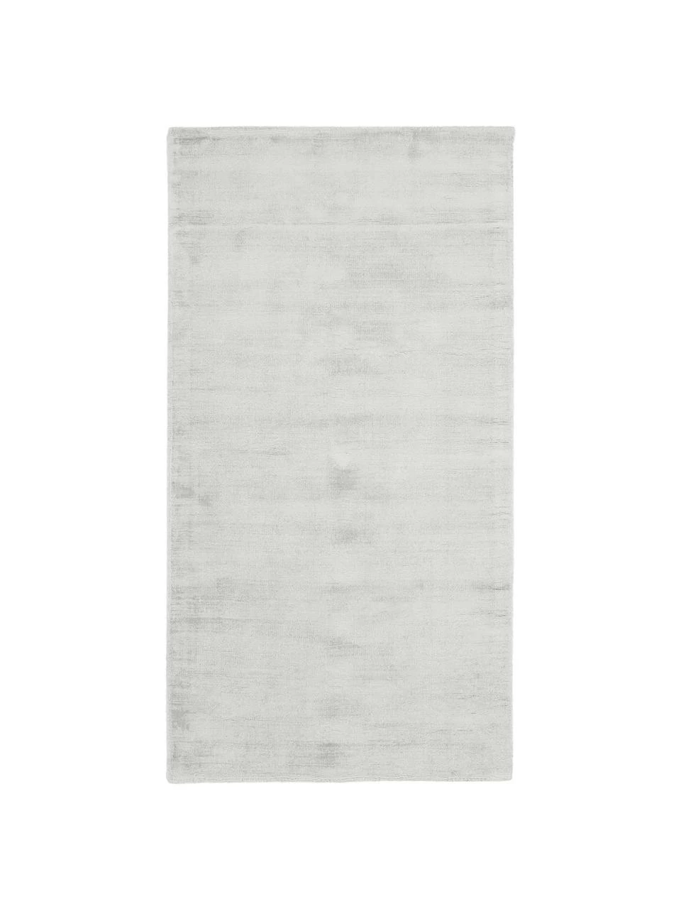 Offres ⭐ Westwing Collection Tapis gris argent en viscose tissé main Jane, larg. 90 x long. 150 cm (taille XS) 😍