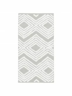 Nouveau ✔️ Westwing Collection Tapis gris avec structure en relief tissé main Ziggy, larg. 80 x long. 150 cm (taille XS) 😀