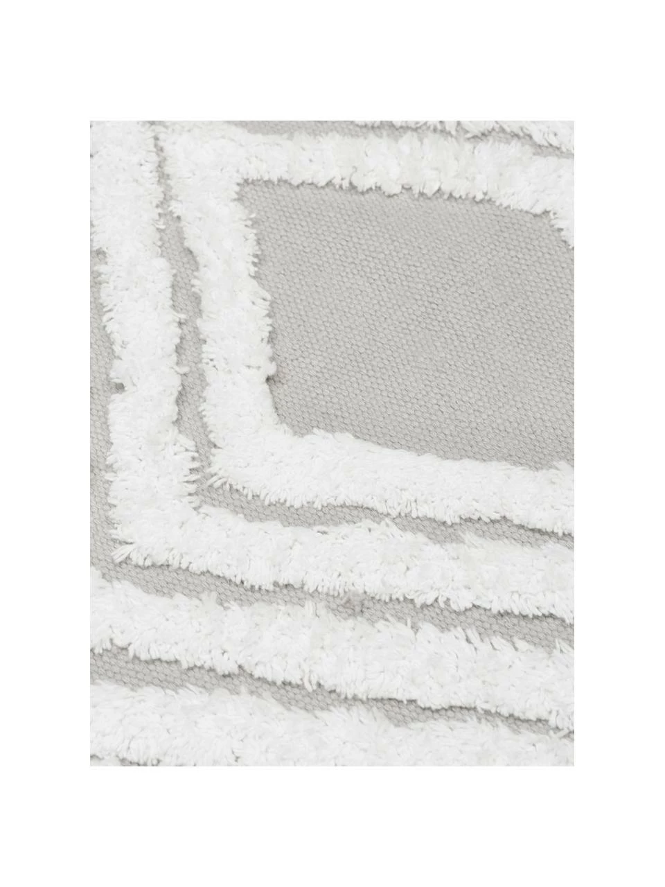 Nouveau ✔️ Westwing Collection Tapis gris avec structure en relief tissé main Ziggy, larg. 80 x long. 150 cm (taille XS) 😀 – Image 4