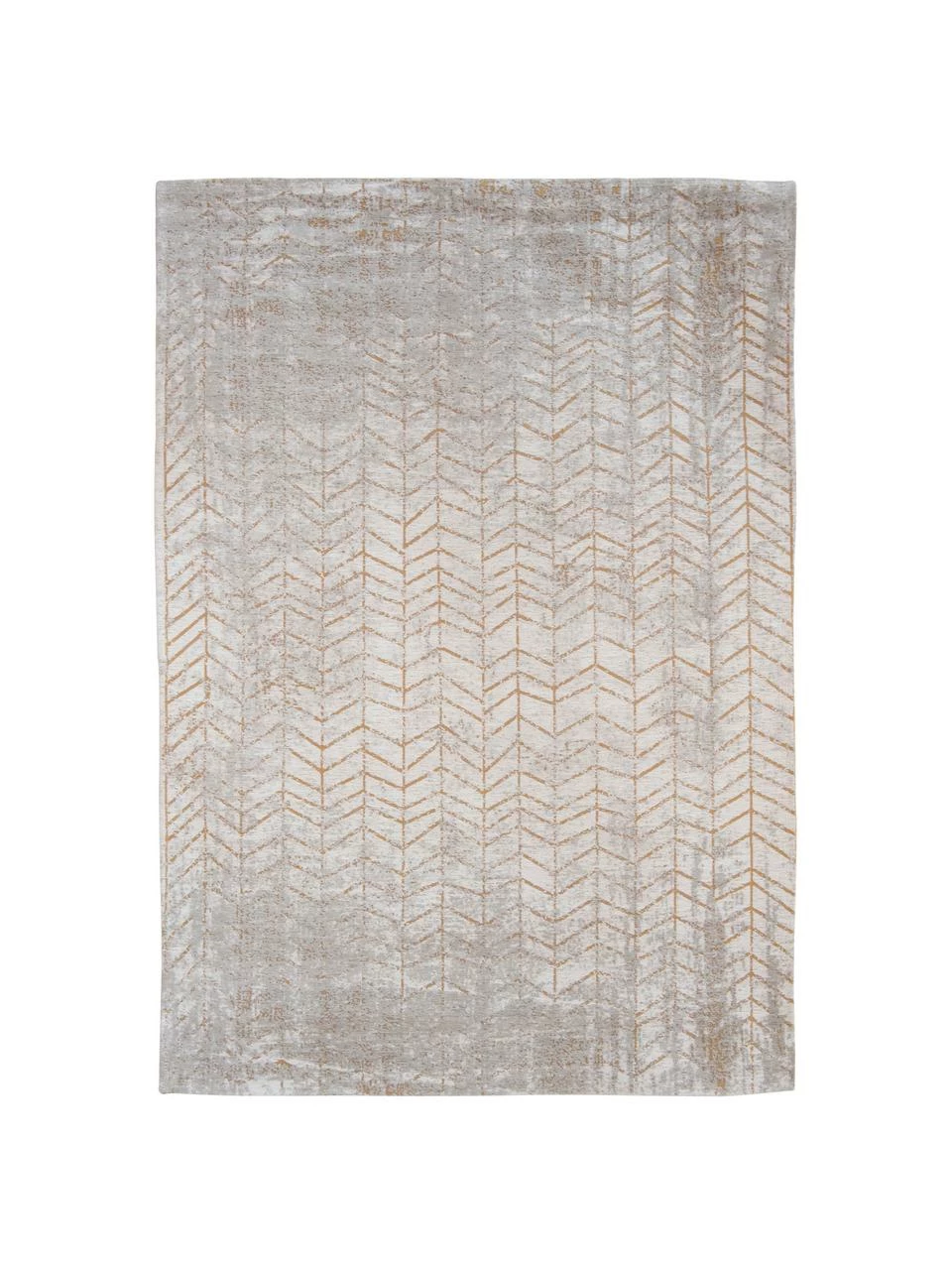 Grosses soldes 🔔 Louis de Poortere Tapis gris doré à poils ras J. Ladder, larg. 140 x long. 200 cm (taille S) 🌟