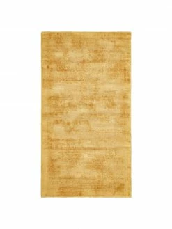 Tout neuf 🔔 Westwing Collection Tapis jaune en viscose tissé main Jane, larg. 80 x long. 150 cm (taille XS) 👍