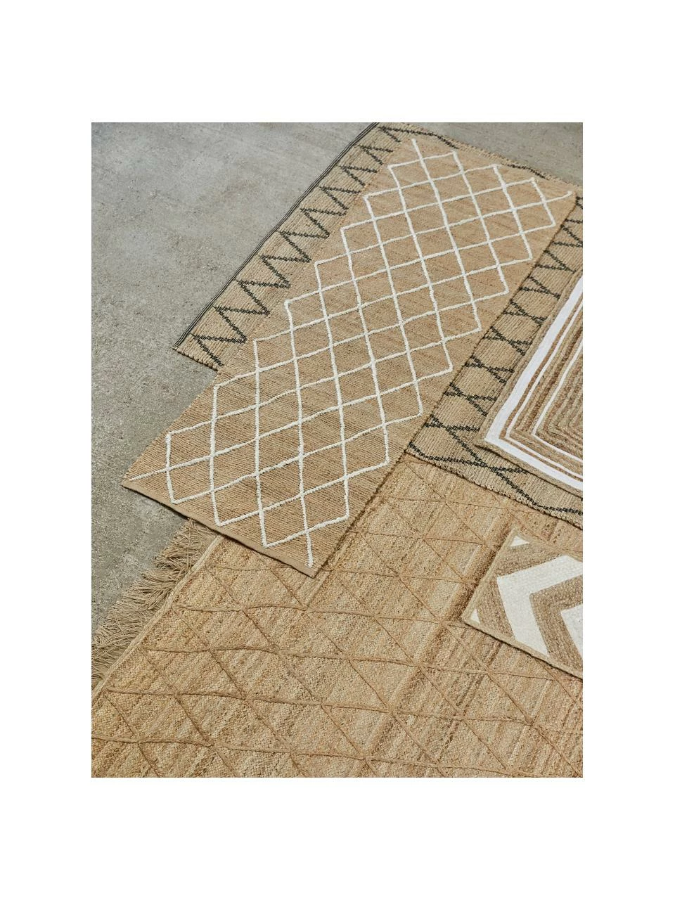 Budget 😉 Westwing Collection Tapis jute fait main Atta, larg. 50 x long. 80 cm 🛒 – Image 2