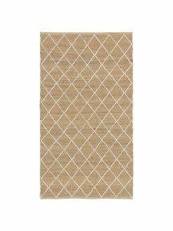 Remise ⭐ Westwing Collection Tapis jute fait main Kunu, larg. 80 x long. 150 cm (taille XS) 🧨