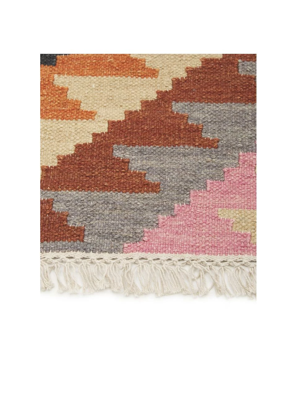 Coupon ✔️ Tapis kilim en laine tissé main Zenda, larg. 155 x long. 240 cm (taille M) 👏 – Image 3