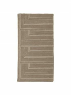 Nouveau 🎉 Westwing Collection Tapis laine taupe tufté main Alan, larg. 80 x long. 150 cm (taille XS) 🛒