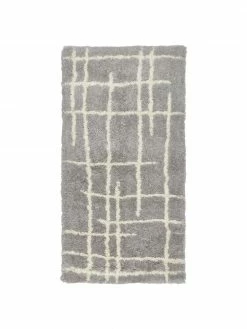 Bon marché 🌟 Westwing Collection Tapis moelleux à poils longs gris tufté main Amelie, larg. 80 x long. 150 cm (taille XS) 👏