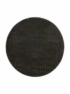 Remise 👍 Tapis rond à poils longs anthracite Norwalk, Ø 160 (taille L) 🥰