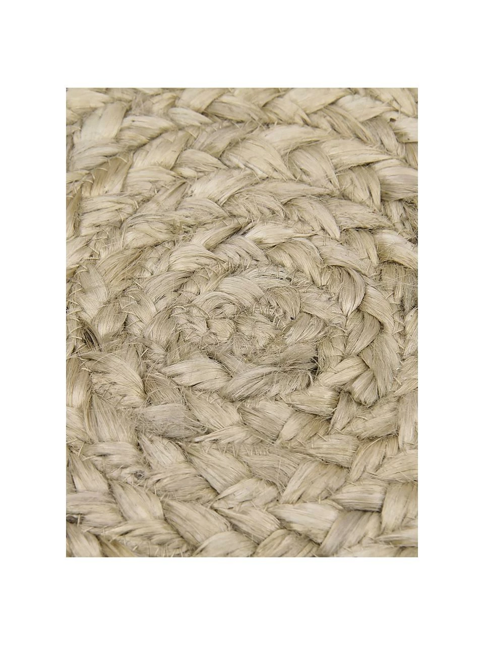 Meilleure affaire 💯 Westwing Collection Tapis rond beige en jute fait main Sharmila, Ø 100 cm (taille XS) 😀 – Image 3