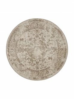 Les meilleures critiques de 🎉 Westwing Collection Tapis rond beige extérieur / intérieur style vintage Diana, Ø 150 cm (taille M) 🌟