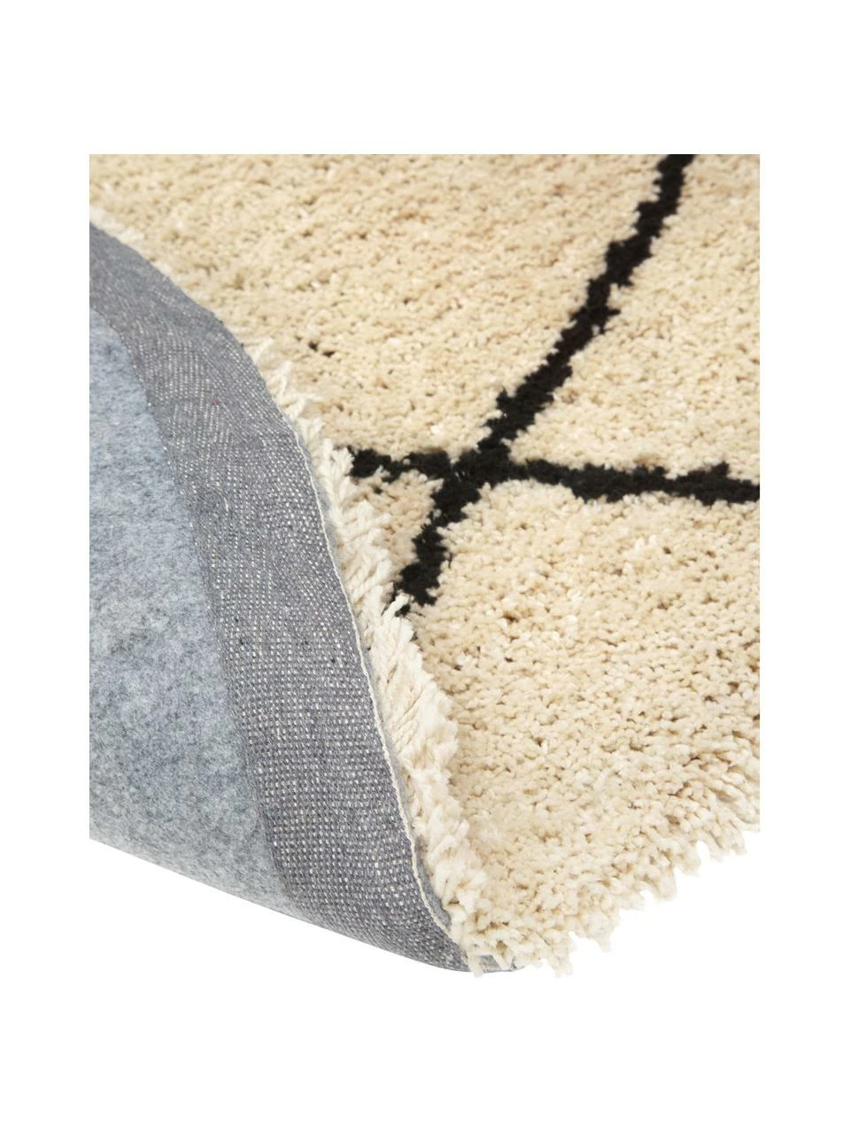 Offres 👍 Westwing Collection Tapis rond beige poils longs tufté main Naima, Ø 140 cm (taille M) 🔥 – Image 5