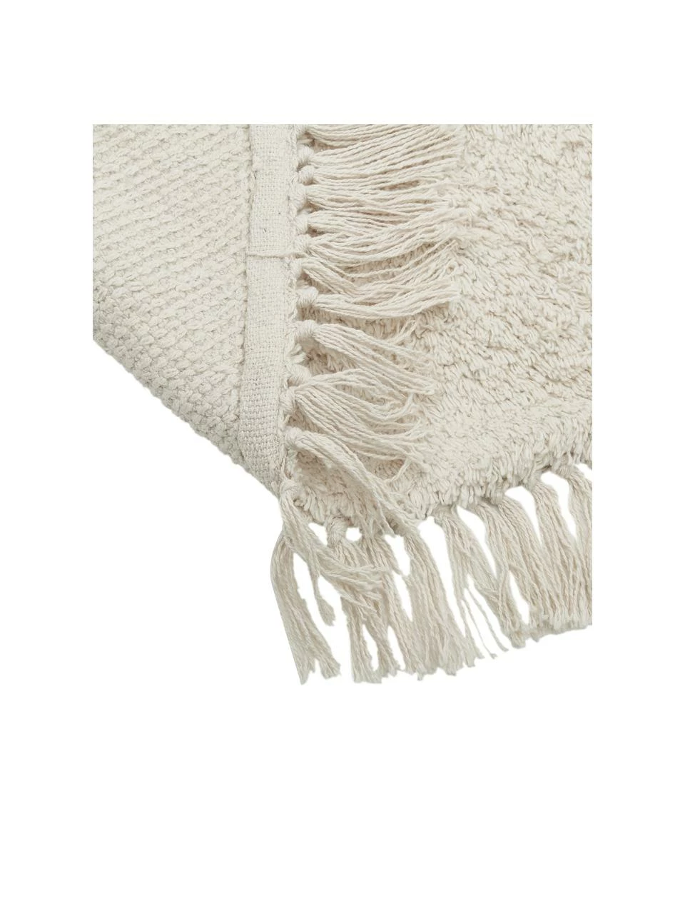 Nouveau 😍 Westwing Collection Tapis rond coton beige tufté main Daya, Ø 110 cm (taille S) 🔔 – Image 5