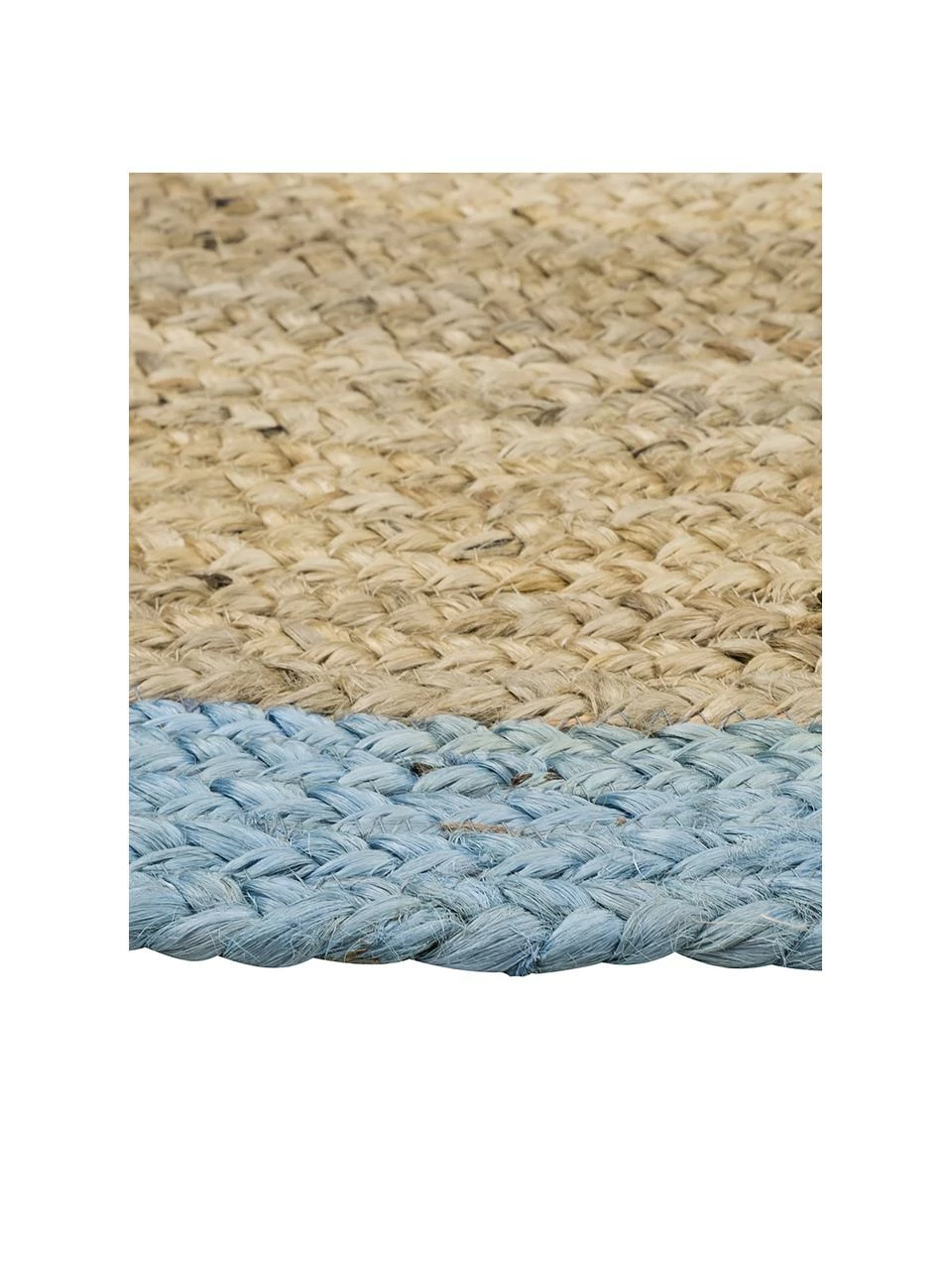 Grosses soldes 🎉 Westwing Collection Tapis rond en jute fait main Shanta, Ø 100 cm (taille XS) 🎉 – Image 3