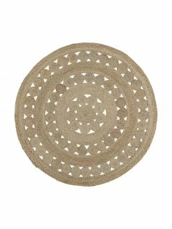 Tout neuf 😉 Westwing Collection Tapis rond en jute style bohème Shyam, Ø 150 cm (taille M) 🎉