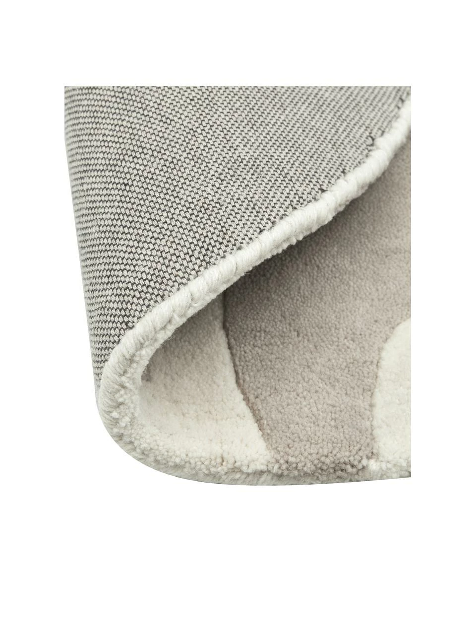 Coupon 🤩 Westwing Collection Tapis rond en laine beige tufté main Lando, Ø 120 (taille S) 🛒 – Image 4