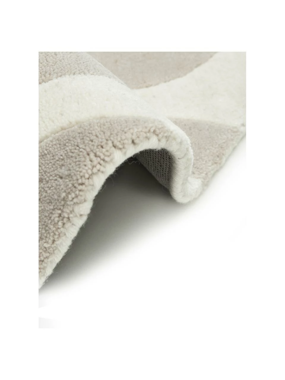 Coupon 🤩 Westwing Collection Tapis rond en laine beige tufté main Lando, Ø 120 (taille S) 🛒 – Image 5