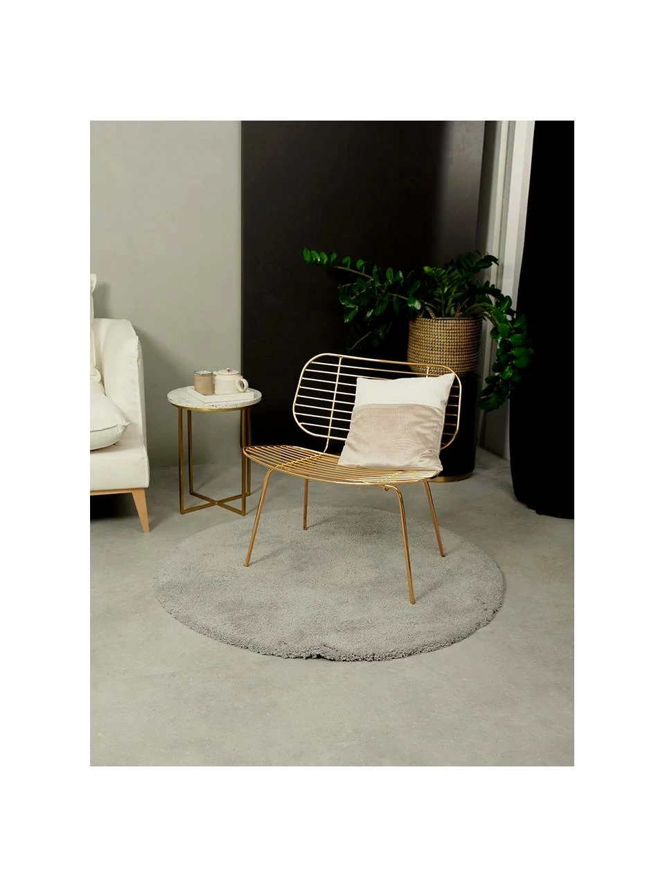 Coupon 🔥 Westwing Collection Tapis rond épais et moelleux Leighton, Ø 120 cm (taille S) ✔️ – Image 6