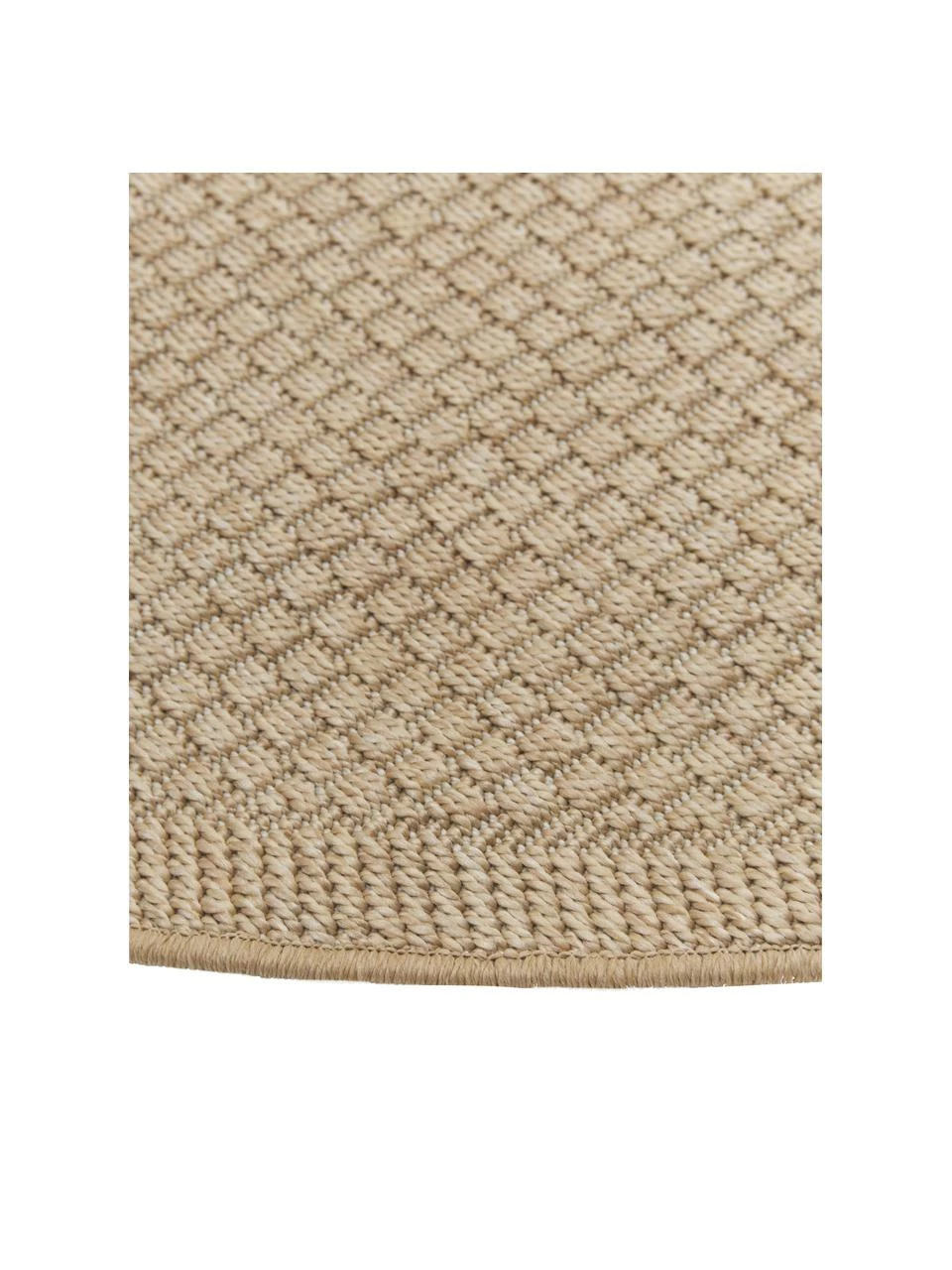 Meilleur prix 🌟 Westwing Collection Tapis rond extérieur intérieur beige foncé Toronto, Ø 150 cm (taille M)Seulement 1 produit disponible 🔔 – Image 3