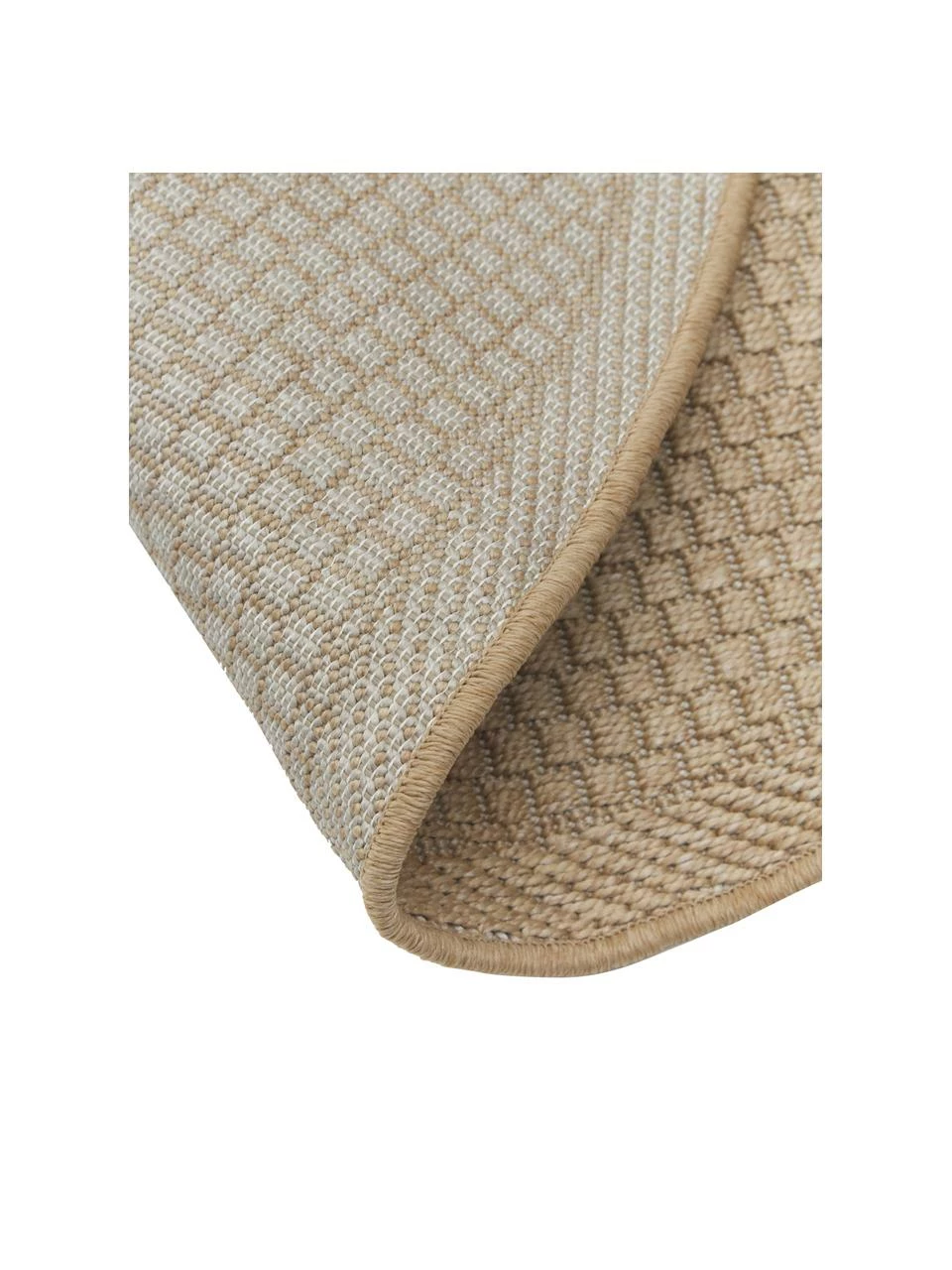 Meilleur prix 🌟 Westwing Collection Tapis rond extérieur intérieur beige foncé Toronto, Ø 150 cm (taille M)Seulement 1 produit disponible 🔔 – Image 4