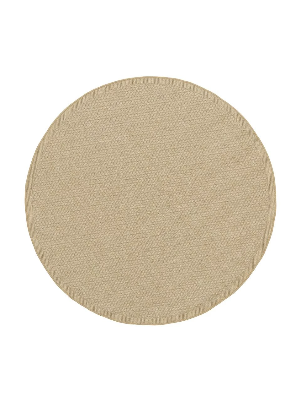 Meilleur prix 🌟 Westwing Collection Tapis rond extérieur intérieur beige foncé Toronto, Ø 150 cm (taille M)Seulement 1 produit disponible 🔔