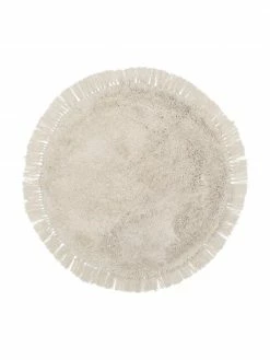 Meilleure affaire 🎁 Westwing Collection Tapis rond moelleux à longs poils et franges Dreamy, Ø 120 cm (taille S) 👏