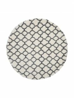 Coupon 🔔 Westwing Collection Tapis rond moelleux à poils longs Mona, Ø 150 cm (taille M) 🎉