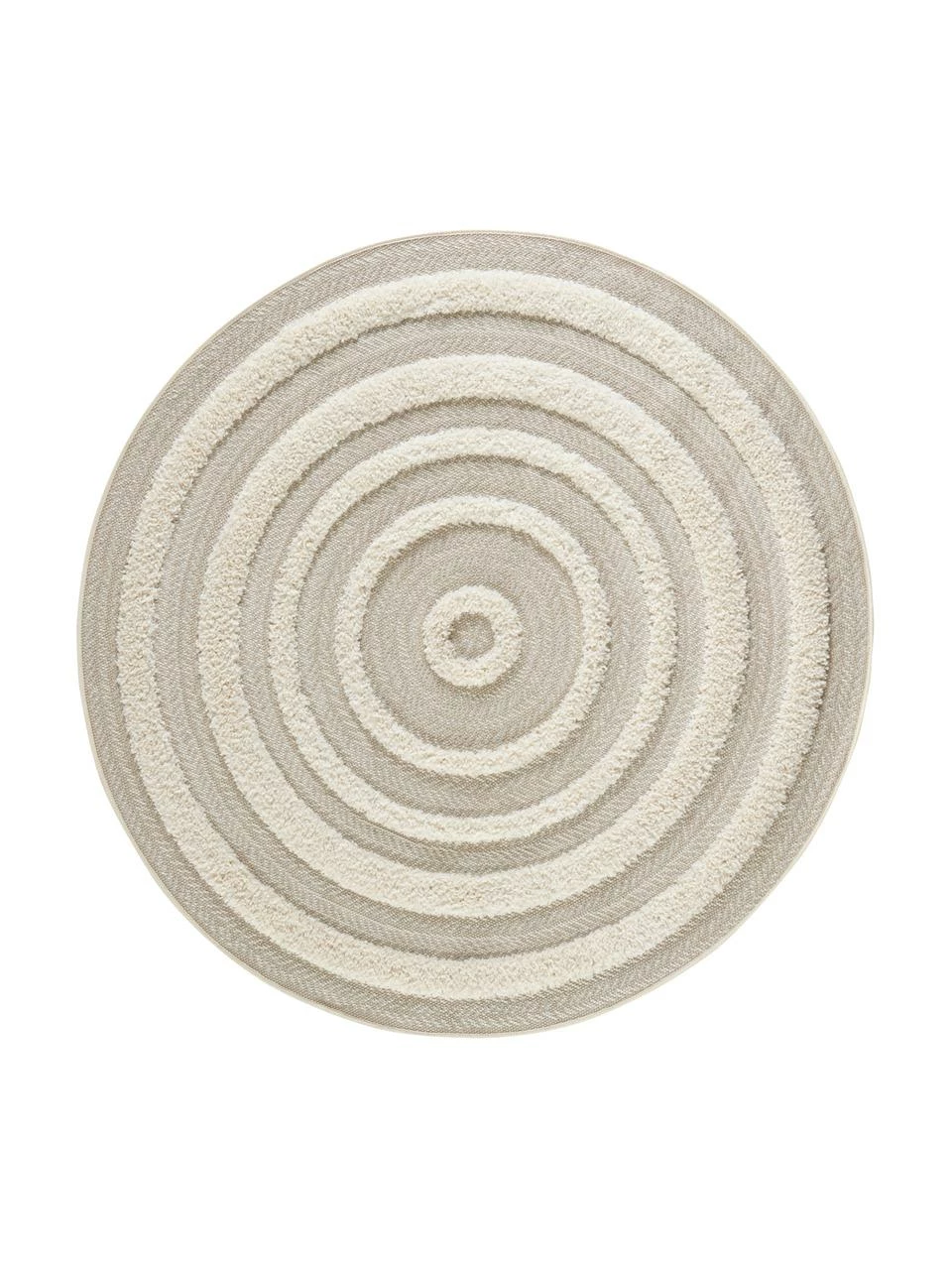 Meilleur prix 🛒 Tapis rond outdoor à effet relief Nador, Ø 160 cm (taille L) ✔️