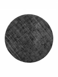 Promo ⭐ Westwing Collection Tapis rond tissé à la main noir Jane, Ø 120 cm (taille S) 🎉