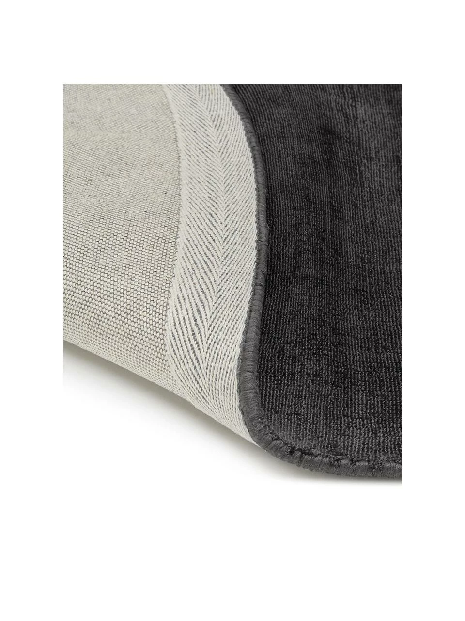 Promo ⭐ Westwing Collection Tapis rond tissé à la main noir Jane, Ø 120 cm (taille S) 🎉 – Image 5