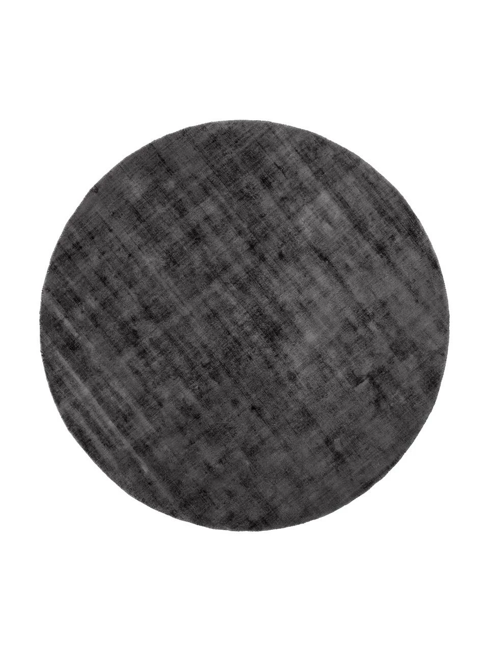 Promo ⭐ Westwing Collection Tapis rond tissé à la main noir Jane, Ø 120 cm (taille S) 🎉