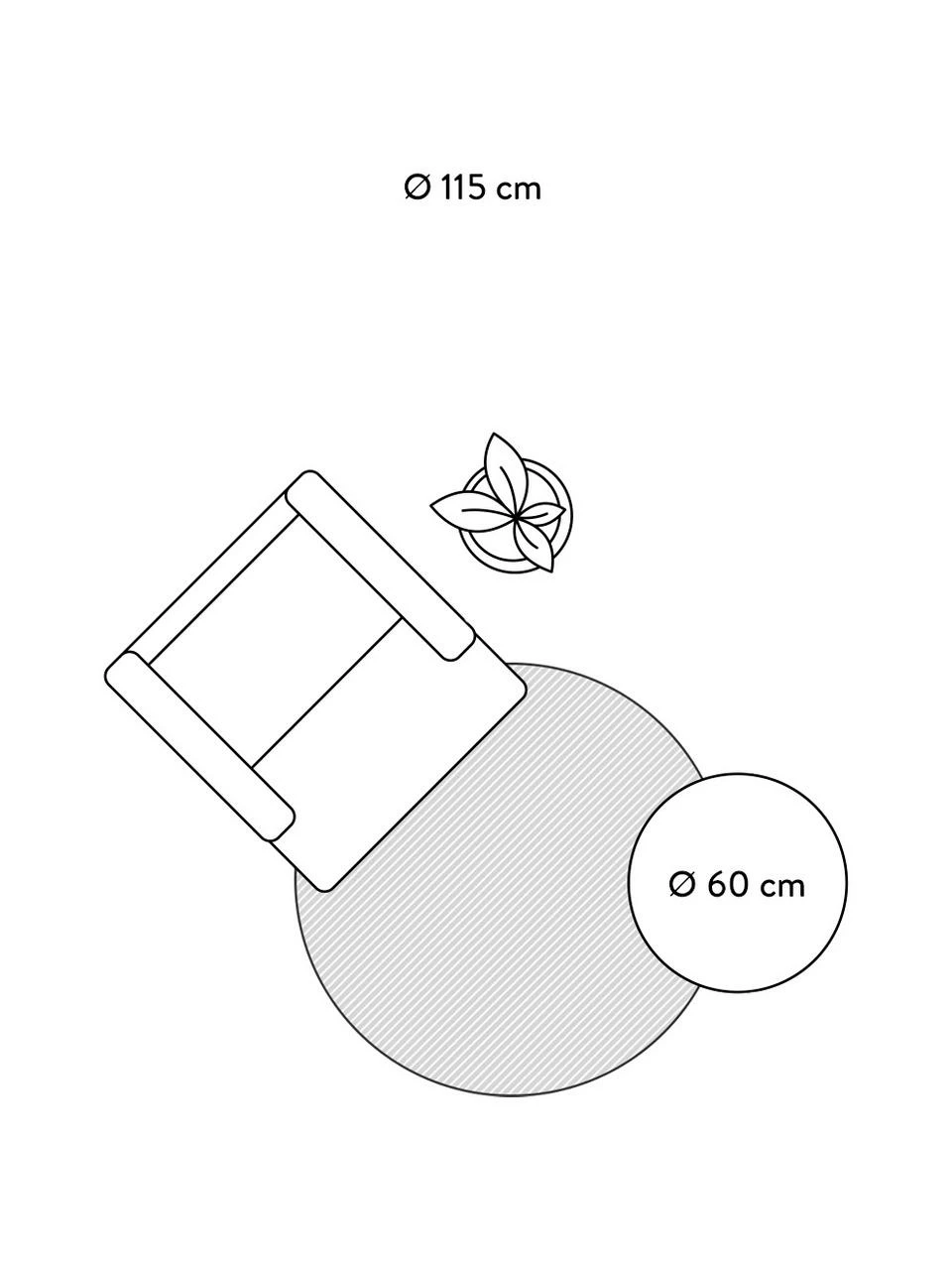 Grosses soldes 🔔 Westwing Collection Tapis rond tissé main blanc ivoire Jane, Ø 120 cm (taille S) 🔥 – Image 6