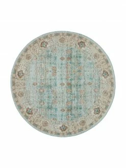 De gros 🥰 Westwing Collection Tapis rond vintage chenille tissé main Rimini, Ø 150 cm (taille M)Disponibilité limitée 😀