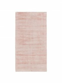 Sortie 🎉 Westwing Collection Tapis rose en viscose tissé main Jane, larg. 90 x long. 150 cm (taille XS) ❤️