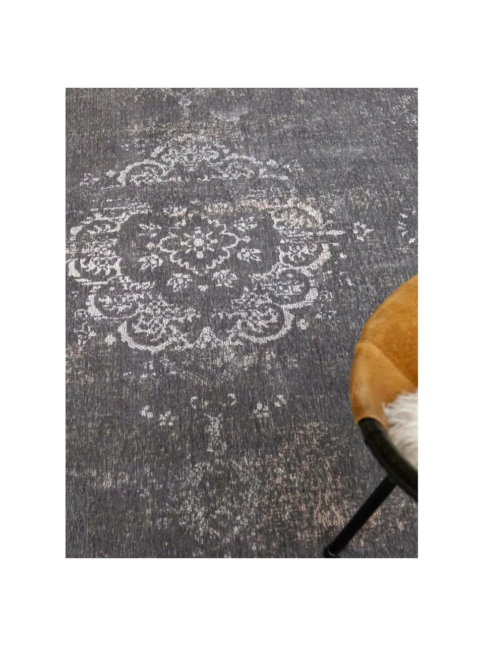 Tout neuf 🥰 Louis de Poortere Tapis vintage chenille Medaillon, larg. 80 x long. 150 cm (taille XS) 🔥 – Image 5