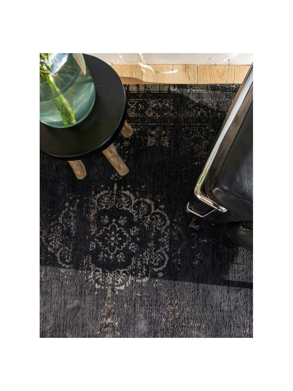Tout neuf 🥰 Louis de Poortere Tapis vintage chenille Medaillon, larg. 80 x long. 150 cm (taille XS) 🔥 – Image 2
