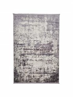 Coupon 🎁 Tapis vintage gris rose à franges Cordoba, larg. 80 x long. 150 cm (taille XS) 🎁