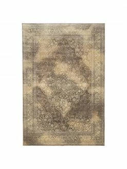 Meilleur prix 😍 Dutchbone Tapis vintage tons beiges Rugged, larg. 200 x long. 300 cm (taille L) 🧨